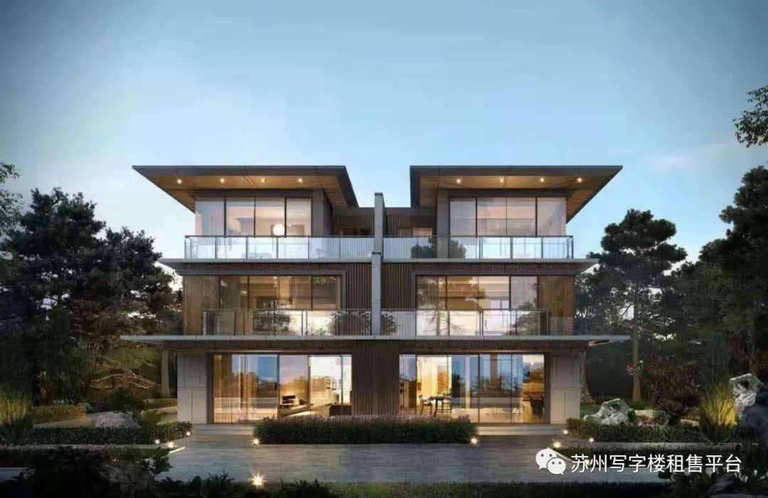 蘇州金融小鎮——稀缺純雙拼商業別墅(圖2)